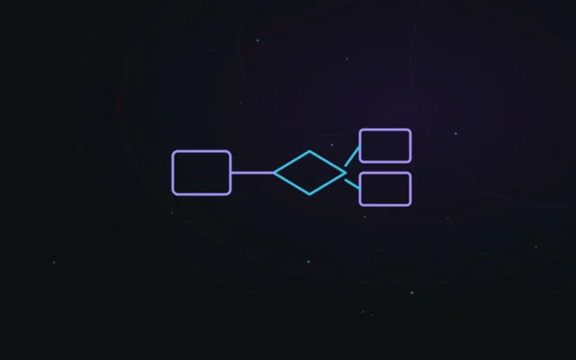 Illustration abstraite représentant Nginx comme proxy inverse entre deux services