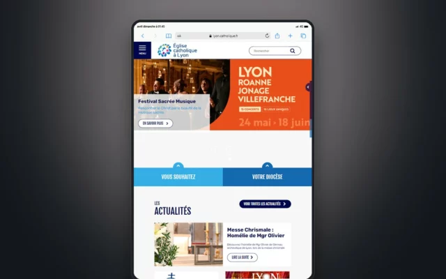 Aperçu du site Diocèse de Lyon