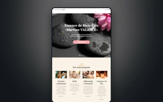 Aperçu du site Essence de Bien-Être