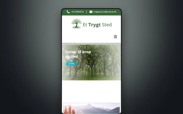 Aperçu du site Et Trygt Sted