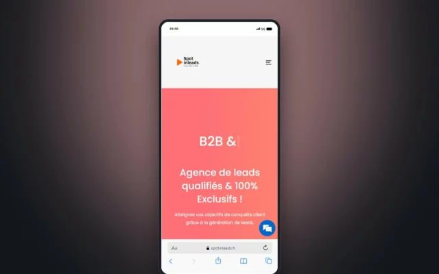 Aperçu du site Spotinleads