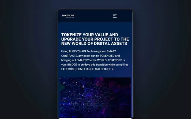 Aperçu du site Tokenopp