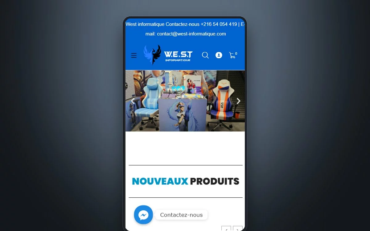 Aperçu du site West Informatique